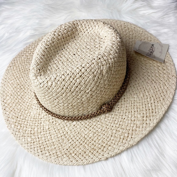Ruggine Accessories - Woven Fedora/Panama Hat With Faux Leather Band